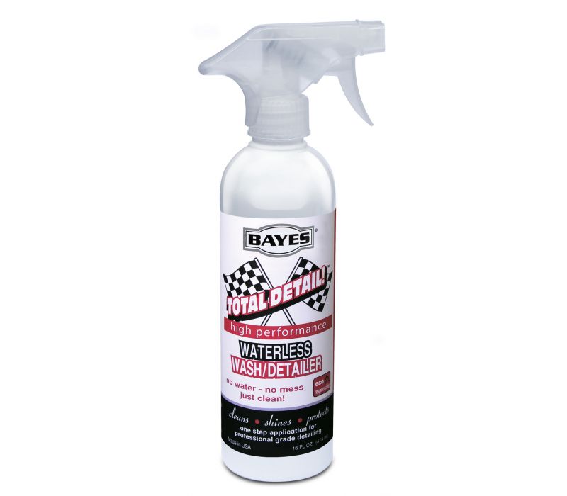 Bayes High- Performance Total Detail Waterless Car Wash and Detailer - Cleans, Shines and Protects in One Step - Pro Style Detailing Made Easy